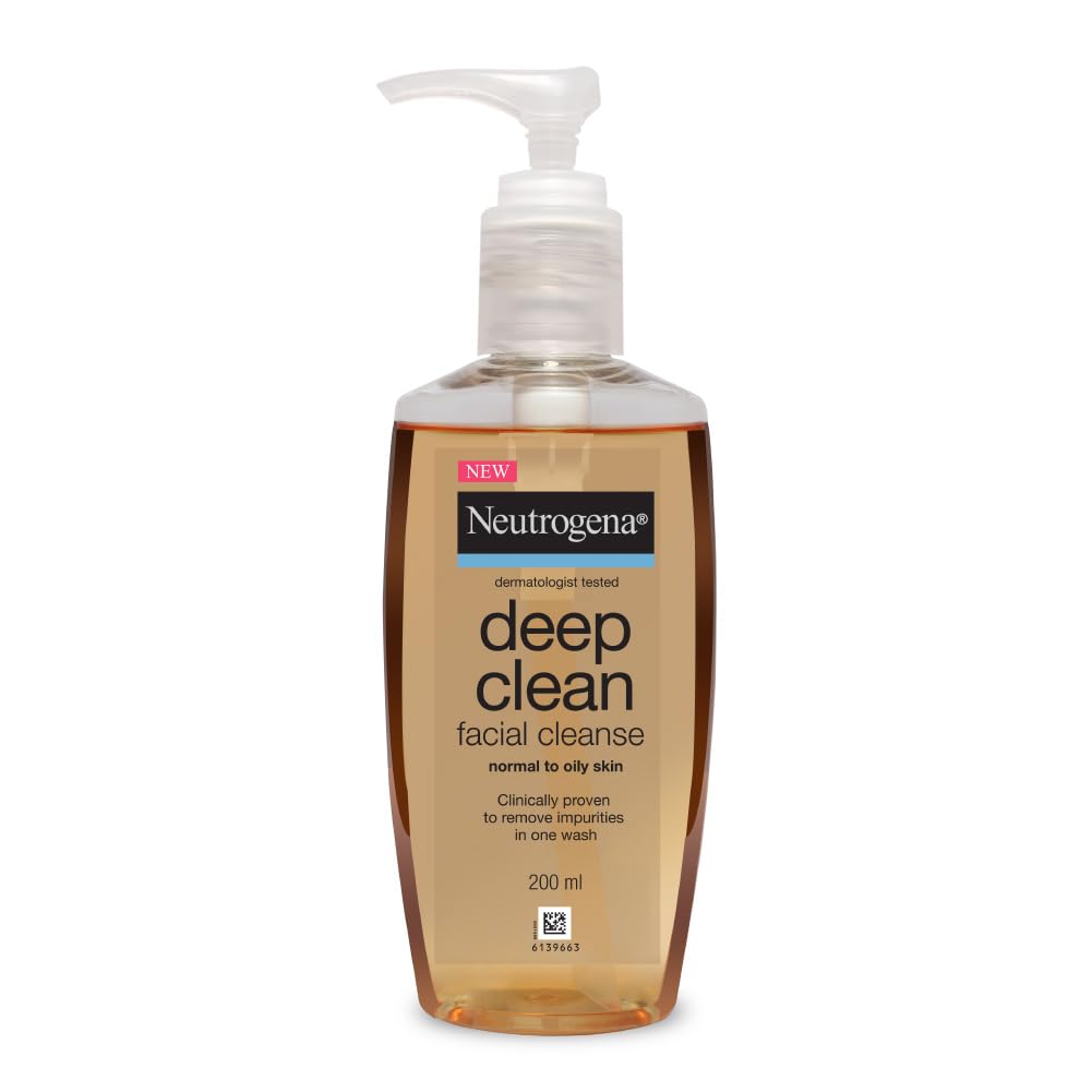 Neutrogena Deep Clean Gentle Facial Cleanser, 2x Glycerin & Cleansing 200mL