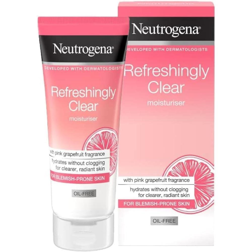 Neutrogena Refreshingly Clear Pink Grapefruit Oil Free Moisturiser, 50ml