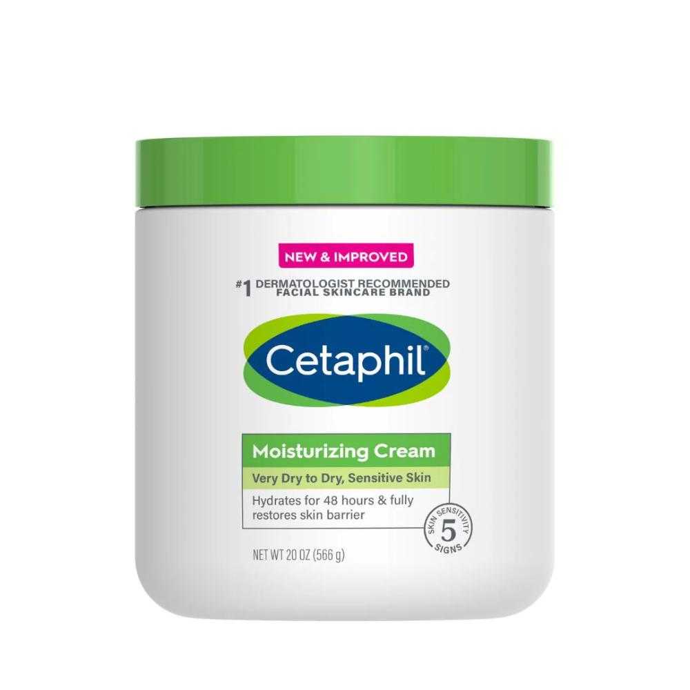 Cetaphil Moisturizing Cream Very Dry to Dry, Sensitive Cream Hydrates For 48 Hours & Fully Restores Skin Barrier 566 g