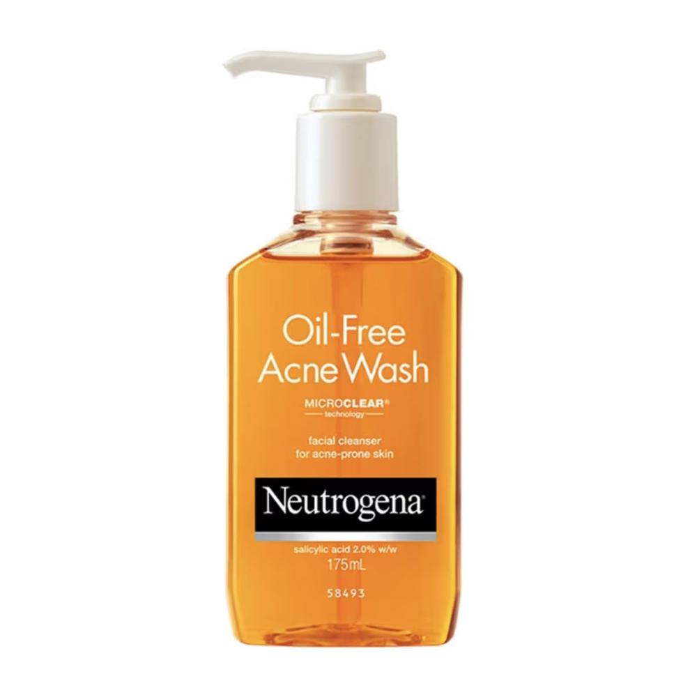 Neutrogena Oil-Free Acne Fighting Face Wash, Daily Cleanser with Salicylic Acid Acne Treatment, 175mL
