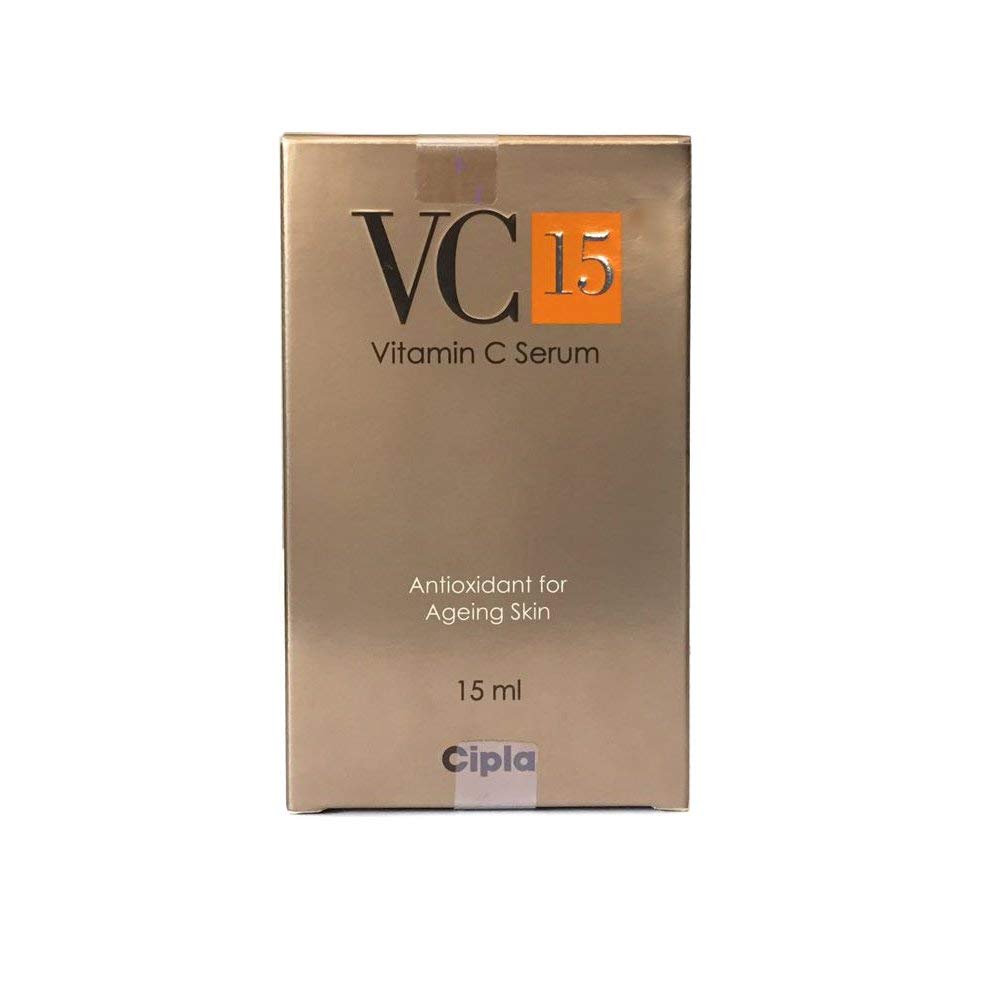 Cipla VC 15 Vitamin C Serum, Antioxidant For Ageing Skin 15 mL