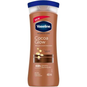 Vaseline Intensive Care Cocoa Glow With Pure Cocoa & Shea Butter Glowing Skin FOR Dry Skin Body Lotion 400 mL