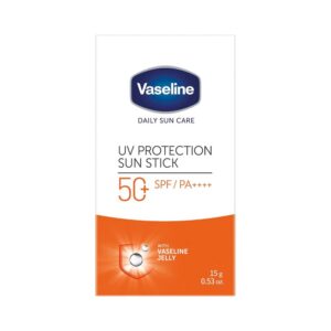 Vaseline Daily Sun UV Protection Sun Care Stick with Vaseline Jelly SPF 50+/Pa+++, 15g