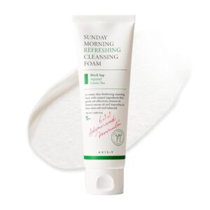Axis-Y Sunday Morning Refreshing Cleansing Foam, Mild, Thorough Formula That Removes all Kinds of Impurities, 120mL