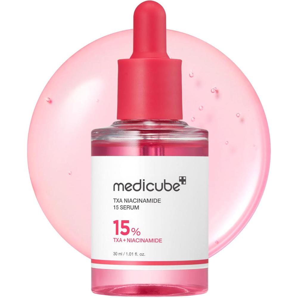 Medicube TXA+Niacinamide 15% Glow Facial Seurm for After Spot Care All-in-One Daily Korean Skincare Uneven Skin Tone, Texture, and Hydration Care 30mL
