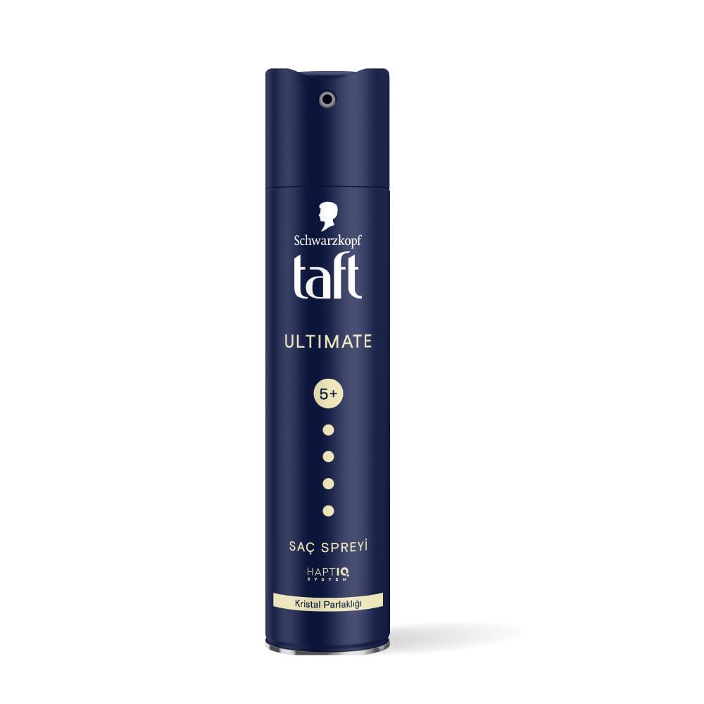 Schwarzkopf TAFT Ultimate Hair Spray For Hair With Crystal Shine Hold 5+ For 72H hold 250mL