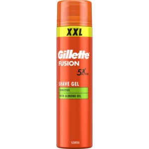 Gillette Fusion Ultra Sensitive, With Almond Oil Shave Gel 240mL