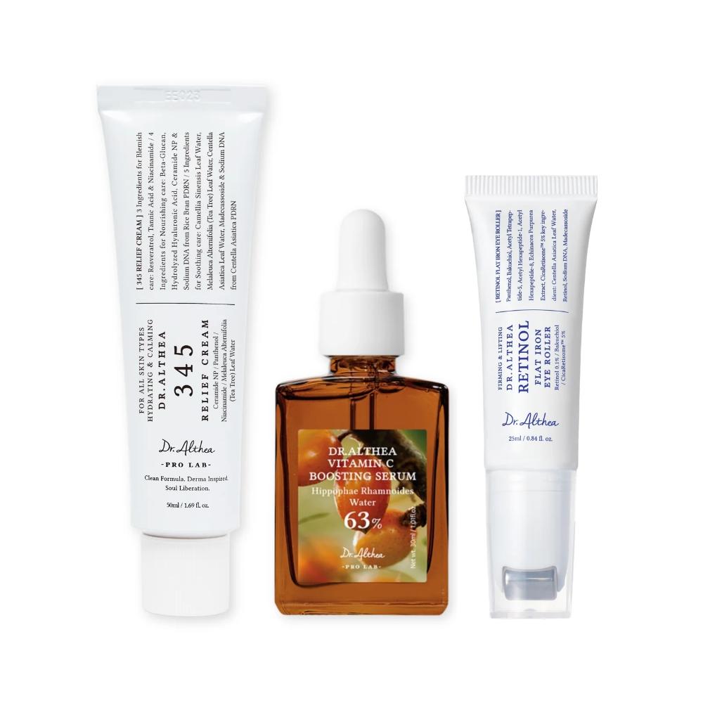 DR. Althea Glow & Lift Reset Trio Face Combo Set