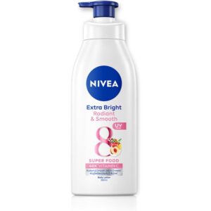 NIVEA - UV Filter & Vitamin C 40X Body Lotion, Extra Bright, Radiant & Gentle - 8 Super Foods, 380ml